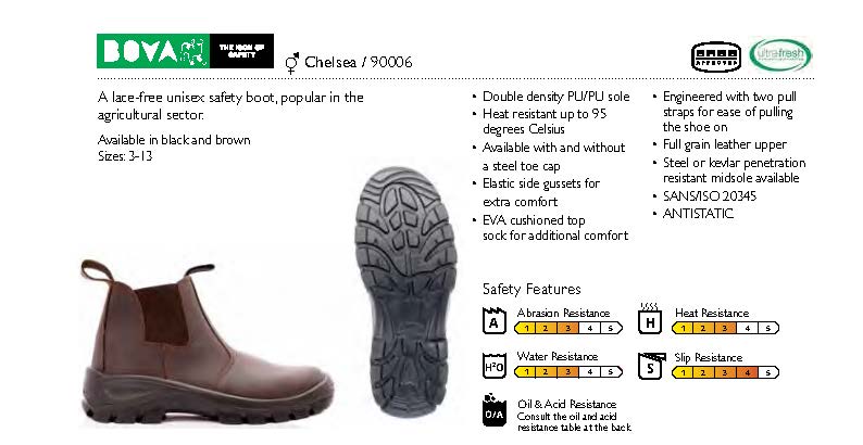 bova chelsea safety boots